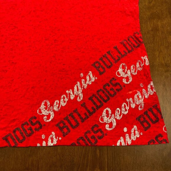Pro Edge UGA Tee Women's Size Large University of Georgia Bulldogs Red V-Neck - Picture 6 of 10